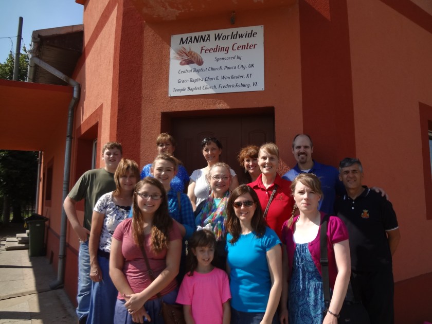 Our Group in front of the Rogova church/feeding center