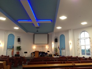 A view inside the sanctuary
